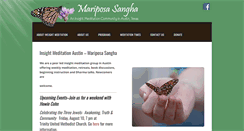Desktop Screenshot of mariposasangha.org