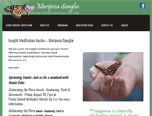 Tablet Screenshot of mariposasangha.org